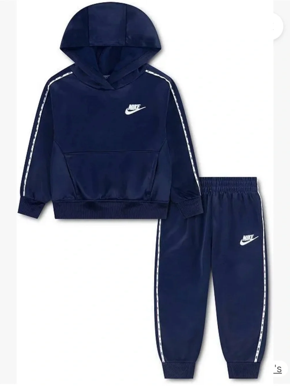 Nike Kids Boys Navy Hoodie & Jogger Track suit Set Navy size 5 NWT